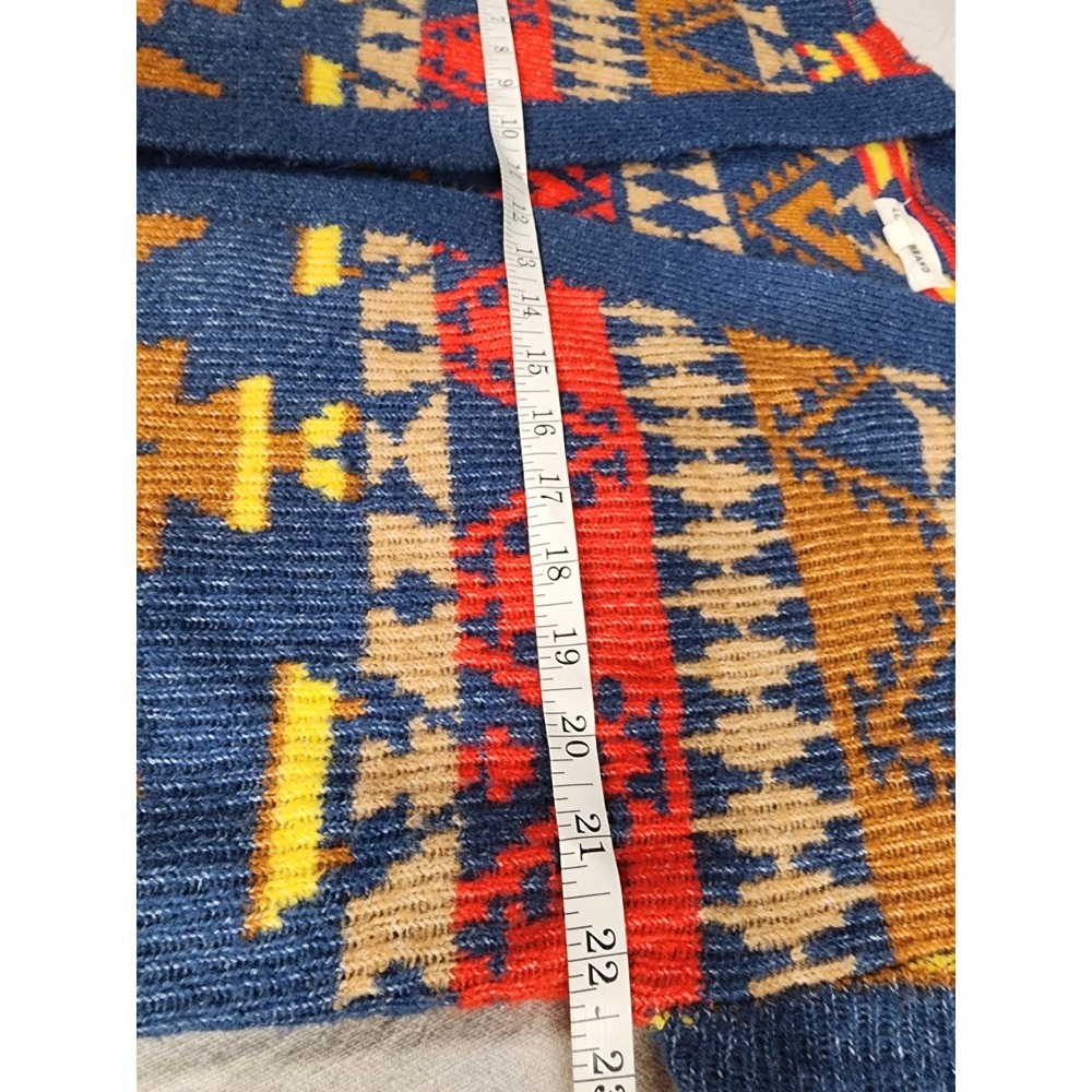 🌟Lucky Brand Southwestern Aztec Cardigan Sweater Blue Multicolor boho western - Picture 7 of 10
